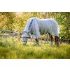Deka proti hmyzu Rambo Protector, s krkom, silver/navy, white & beige (Dĺžka chrbta 100 cm)