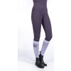 Legíny jazdecké Lavender Bay HKM, s gripom, dámske, dark lilac