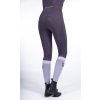 Legíny jazdecké Lavender Bay HKM, s gripom, dámske, dark lilac