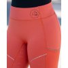 Legíny jazdecké Savona Style HKM, s gripom, dámske, red