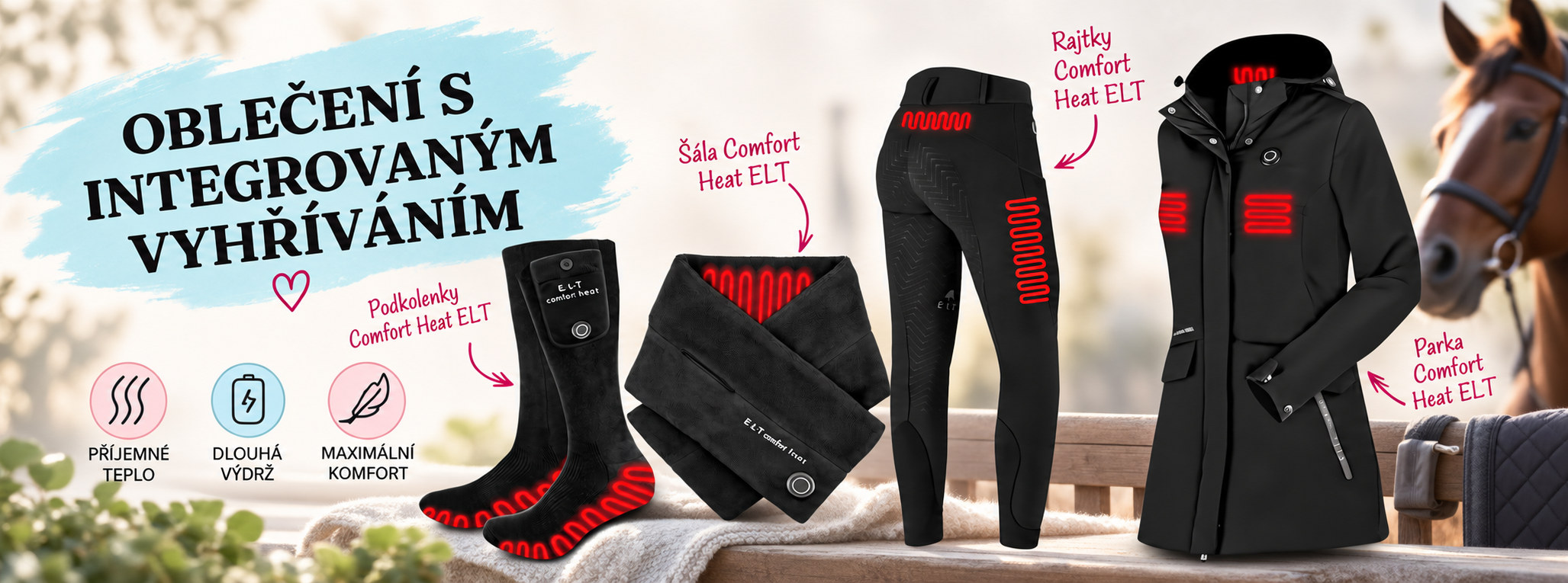 Oblečení s integrovaným vyhříváním