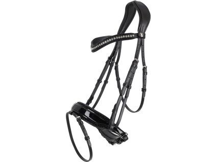 Uzdečka Skye QHP, black (Velikost PONY)