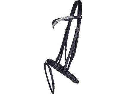 Uzdečka Draft Elegance QHP, black (Velikost XXL)