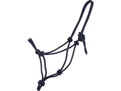 Provazová ohlávka Basic Q-essentials, navy (Velikost SHETTY)