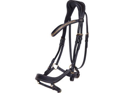 Uzdečka Devi QHP, black (Velikost COB)