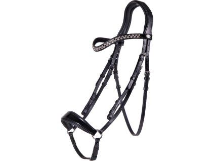Uzdečka Phaedra QHP, black (Velikost PONY)