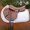 Podsedlová dečka Sparkle QHP, white (Velikost drezurní PONY)