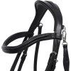 Uzdečka Salerno QHP, black (Velikost PONY)