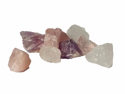 Kamene pre vitalizáciu vody 250g – krištáľ, ametyst, ruženín