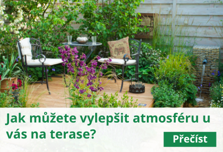 Jak můžete vylepšit atmosféru u vás na terase?