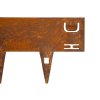 стоманен бордюр ecco core corten 4