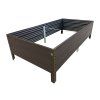 łóżko podwyższone legi 150 cm brązowe