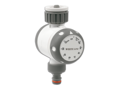 Regulator mecanic cu ceas de debit WHITE LINE