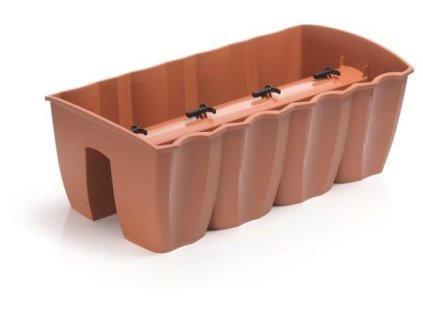 comodă Crown din teracotă cu balustradă 58 cm