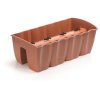 comodă Crown din teracotă cu balustradă 58 cm