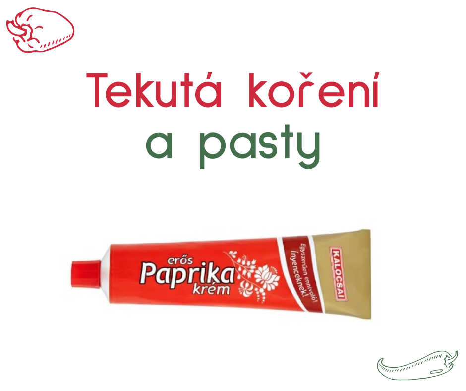 Tekutá koření a pasty