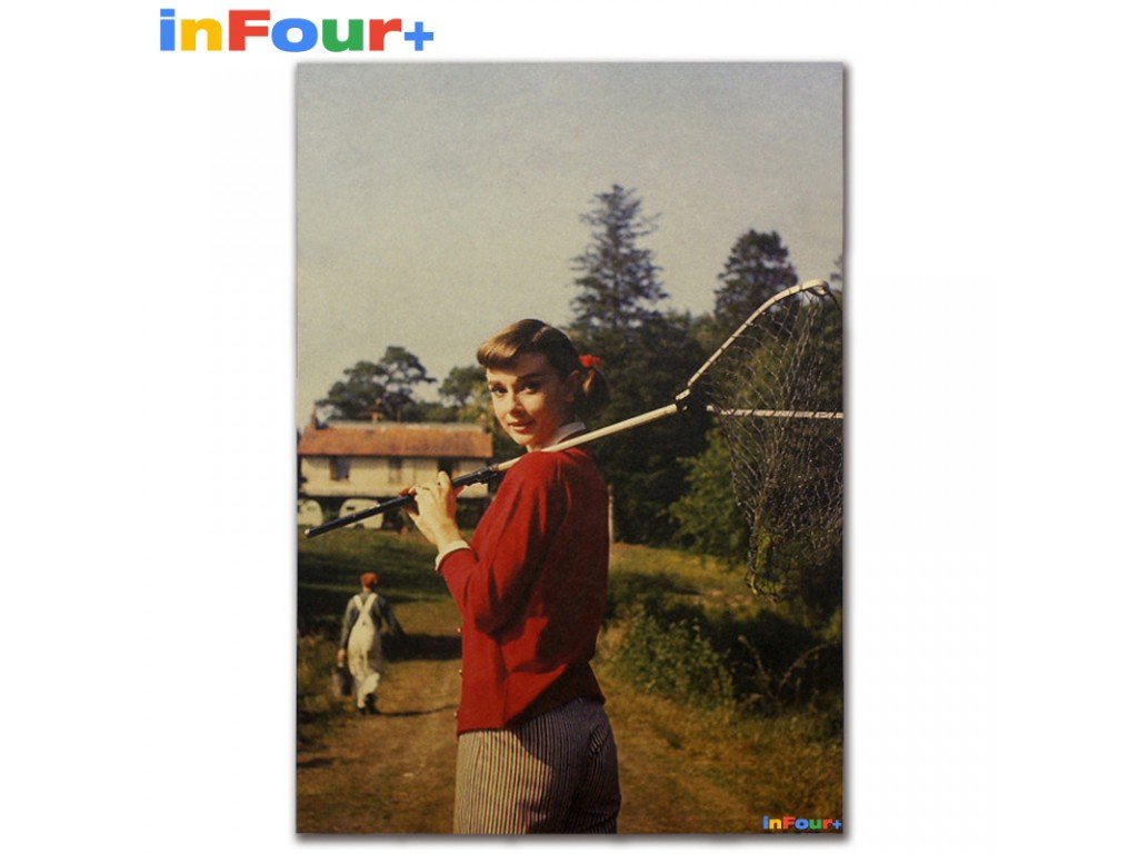 Plakát Audrey Hepburn 51,5x36cm Vintage č.1