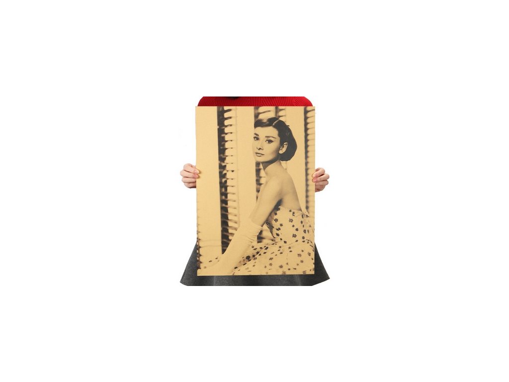 Plakát Audrey Hepburn 51,5x36cm Vintage č.3