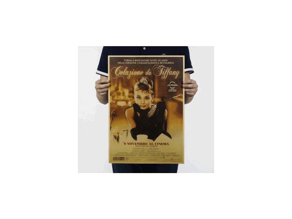 Plakát Audrey Hepburn 51,5x36cm Vintage č.4