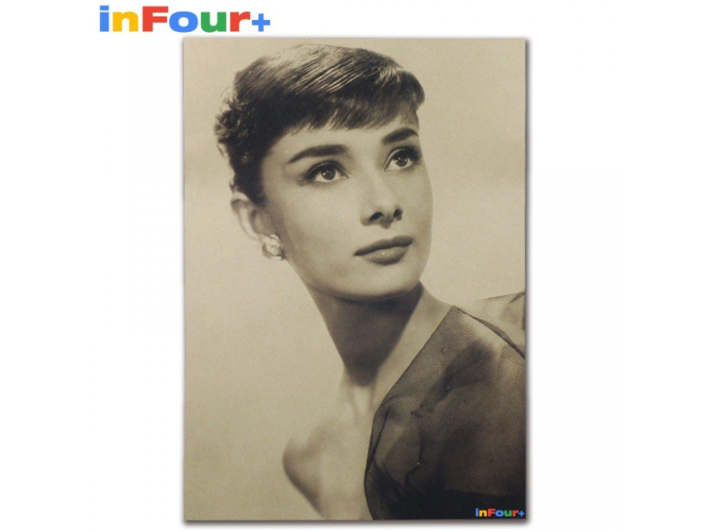 Plakát Audrey Hepburn 51,5x36cm Vintage č.6