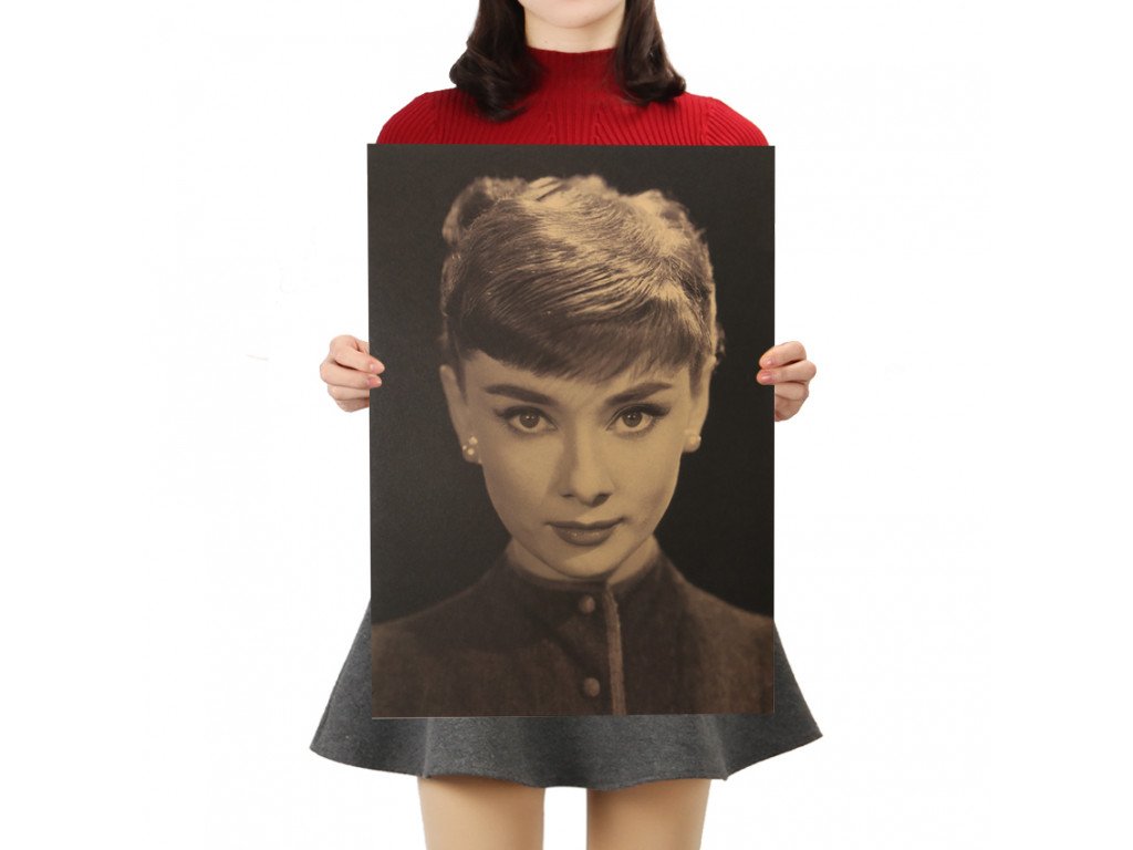 Plakát Audrey Hepburn 51,5x36cm Vintage č.16