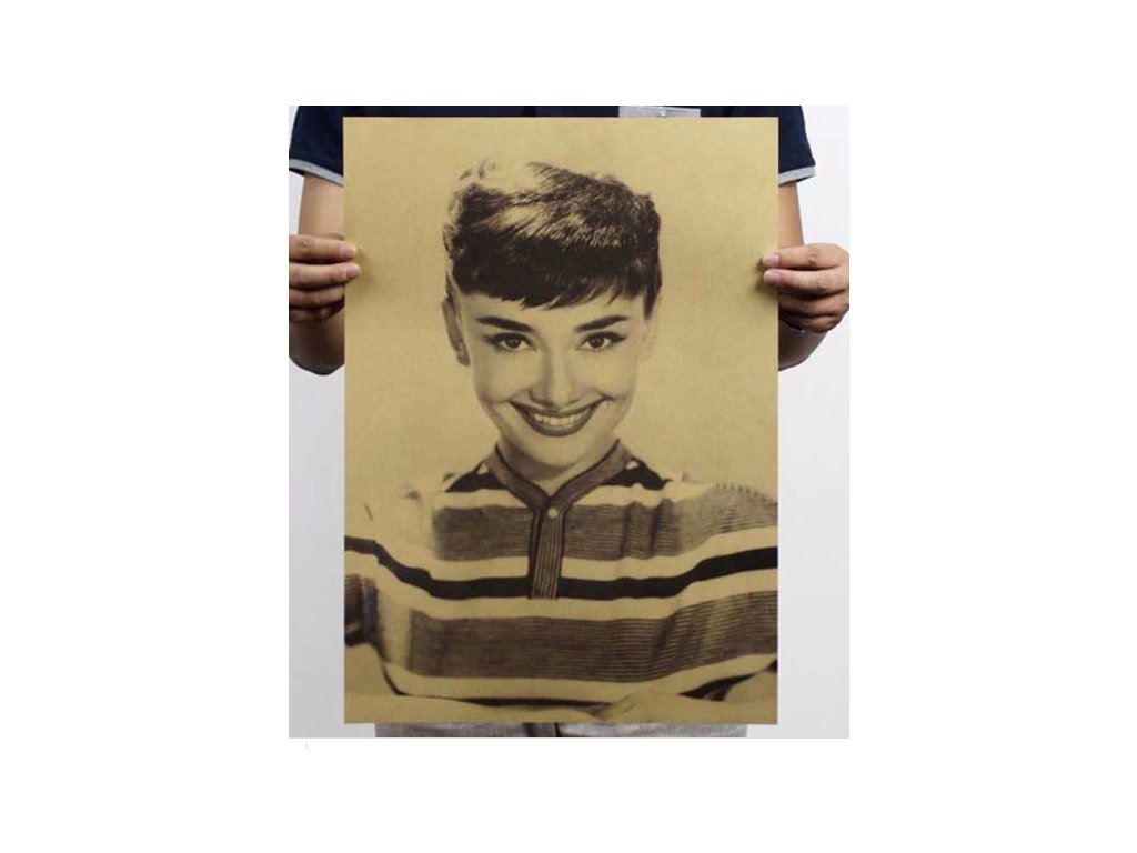 Plakát Audrey Hepburn 51,5x36cm Vintage č.18