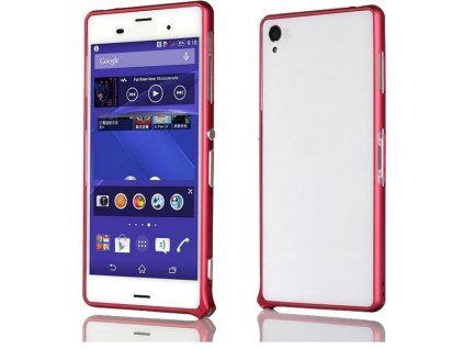 Hliníkový rámeček pro Sony Xperia Z3 červený