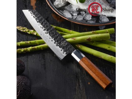 Nůž Kiritsuke 8" GRAND SHARP TOKUŠIMA vysoce uhlíková ocel