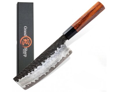 Nůž Nakiri 6.7" GRAND SHARP TOKUŠIMA vysoce uhlíková ocel