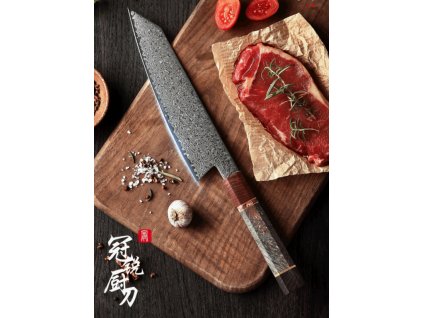 Nůž Kiritsuke 8.2" GRAND SHARP 67 vsrtev damaškové oceli