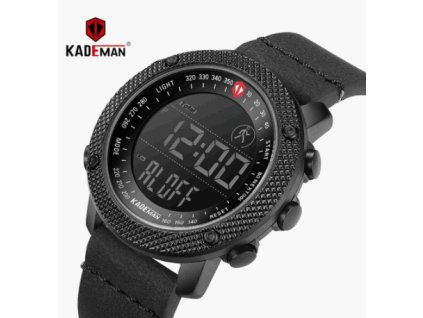 Pánské digitální hodinky Kademan Adventure black, nefunkční osvětlení