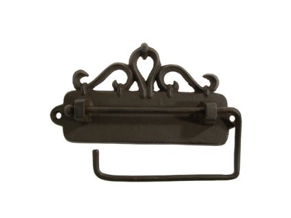 Kovový držák toaletního papíru Nostalgia černý