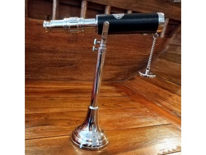 Námořní dalekohled Royal Navy London 1915, chrom/kůže