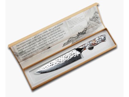 Šéfkuchařský nůž 8" Sunnecko ART 73 vrstev damaškové oceli