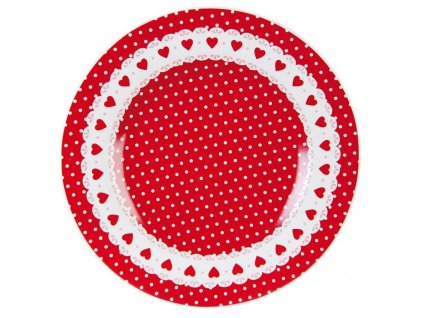 Dezertní talíř Dots & hearts