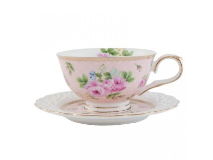 Porcelánový šálek s podšálkem