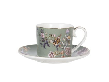 Porcelánový šálek s podšálkem