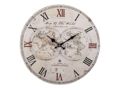 Nástěnné hodiny MAP OF THE WORLD