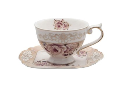 Porcelánový šálek s podšálkem