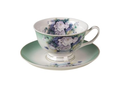 Porcelánový šálek s podšálkem