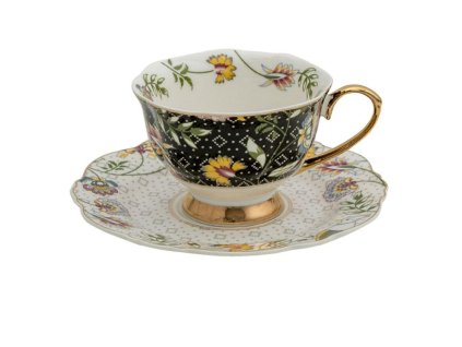 Porcelánový šálek s podšálkem