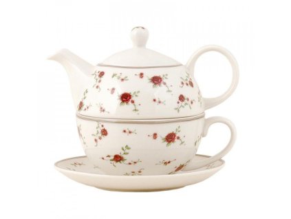 Keramická čajová souprava pro jednoho LA PETITE ROSE