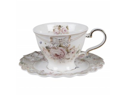 Porcelánový šálek s podšálkem