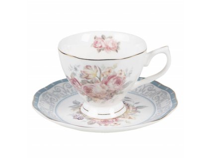 Porcelánový šálek s podšálkem PEONIA
