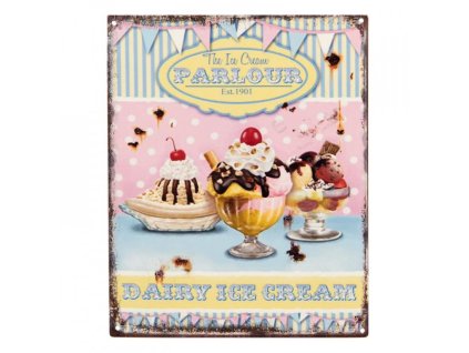 Plechová cedule ICE CREAM