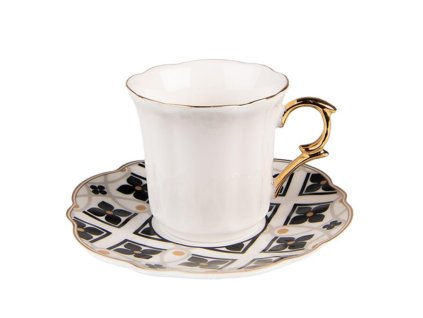 Espresso porcelánový šálek s podšálkem