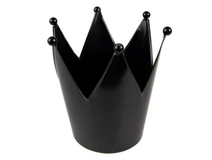Kovový svícen na čajovou svíčku CROWN