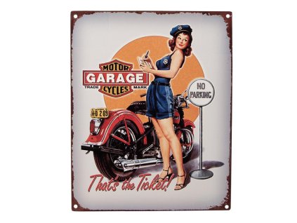 Plechová cedule GARAGE  Clayre & Eef 6Y5125