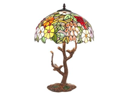 Stolní lampa Tiffany FLOWERS Clayre & Eef 5LL-6188