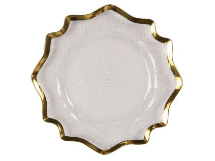 Melaminový dekorativní talíř Clayre & Eef 65238GO